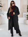 Langer Schafsfellmantel für Frauen schwarz Dstreet NY0754