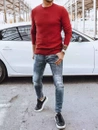 Klassischer burgunderroter Pullover für Männer Dstreet WX1933
