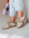 Damen sportliche Turnschuhe SNIKAR beige Dstreet ZY0641