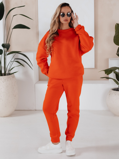 Damen Trainingsanzug Set ARIELLA PREMIUM Orange Dstreet AY0724