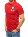 Herren Poloshirt mit Stickerei Rot Dstreet PX0390