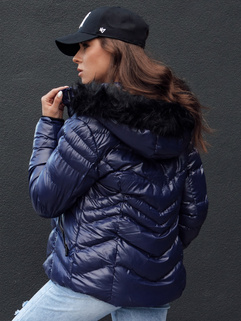 Damen Winterjacke mit Kapuze CRUNKIES navy blau Dstreet TY4491_5