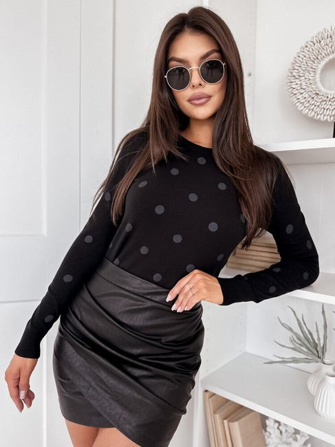 Damen Kurze Pullover ATHENA  Farbe Schwarz DSTREET MY2054 