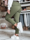Damen Slim Fit Hose mit Gürtel LINESKA khaki Dstreet UY2575