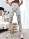 Damen Jeans mit Löchern MAYO Farbe Hellbeige DSTREET UY1378