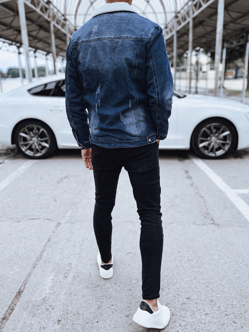 Isolierte Herren-Jeansjacke dunkelblau Dstreet TX4729
