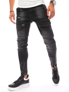 Herren Jeans Cargohose Schwarz Dstreet UX3289_3