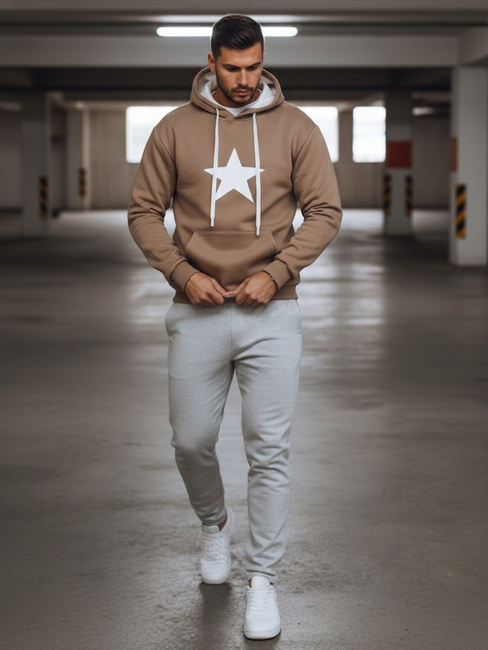 Herren camel Kapuzenpullover Dstreet BX5931