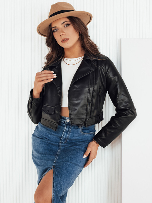 Damen Kunstlederjacke MOLTION Farbe Schwarz DSTREET TY4158