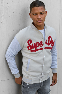 Herren Sweatshirt mit Reißverschluss in Ecru Dstreet BX5445