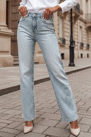 Damen Jeanshose mit weitem Bein DIAMONTI blau Dstreet UY2475