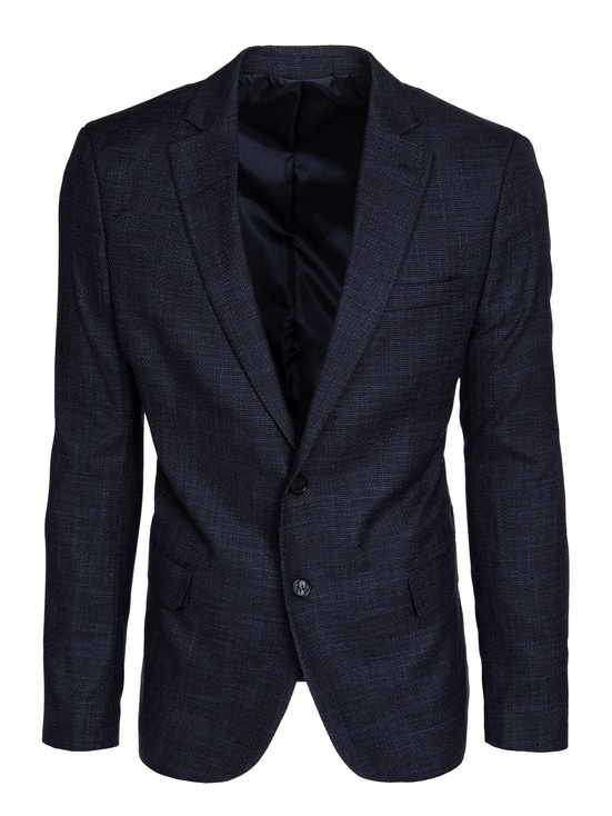 Einreihiger marineblauer Blazer für Herren Dstreet MX0620