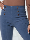 Damenhose LUXTILIO mit hoher Taille blau Dstreet UY2248