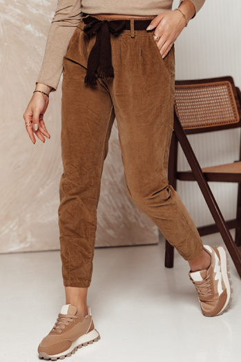 Damen Cordhose Einheitsgröße DANORII mit Gürtel camel Dstreet UY2289