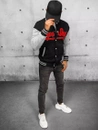 Herren Sweatshirt mit Reißverschluss Farbe Schwarz DSTREET BX5444