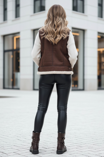 Gewachste Damen-Shorts ELLODIX schwarz Dstreet UY2230