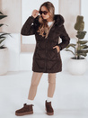 Damen Steppjacke mit Fell braun Dstreet TY5222