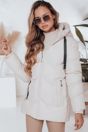 Damen Winterjacke SALVONA hellbeige gesteppt Dstreet TY5004