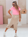 Damen Einheitsgröße gerippte Bluse KISS LOOK rosa Dstreet RY2837