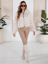 Damen Pelzjacke weiß Dstreet TY5145