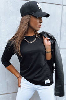 Damen Bluse mit langen Ärmeln LOTUS Farbe Schwarz DSTREET RY2288