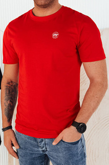 Herren T-shirt mit Aufdruck Farbe Rot DSTREET RX5444