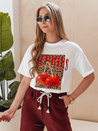 Damen Oversize-T-Shirt mit Kirsche VISON weiß Dstreet RY2876