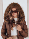 Gesteppte Damen-Winterjacke mit Pelz STYLEBELLA braun Dstreet TY5009