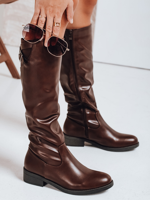 Frauen braune Stiefel Dstreet ZY1086