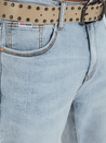 Blaue Denim-Shorts für Männer mit Gürtel Dstreet SX2559