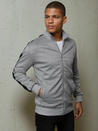 Herren Sweatshirt mit Reißverschluss Farbe Hellgrau DSTREET BX5566