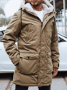 Herren Winterjacke dunkelbeige Dstreet TX4592_1