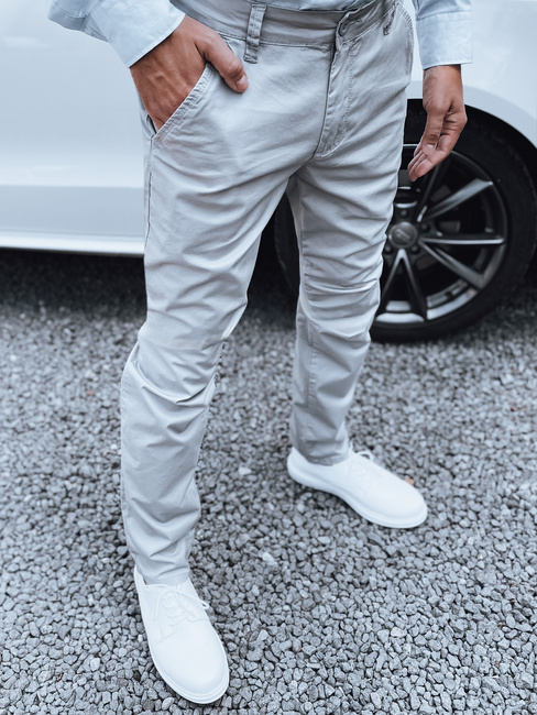 Dunkelgraue Chinohose für Herren Dstreet UX4340