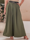 FLOWES khaki gestreifte Rock-Hose Dstreet UY2593