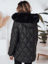 Damen Winterjacke LUMORE gesteppt mit Kapuze schwarz Dstreet TY5016