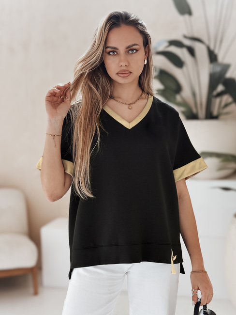 Damenbluse in Übergröße SHINE LOVE schwarz Dstreet RY2912
