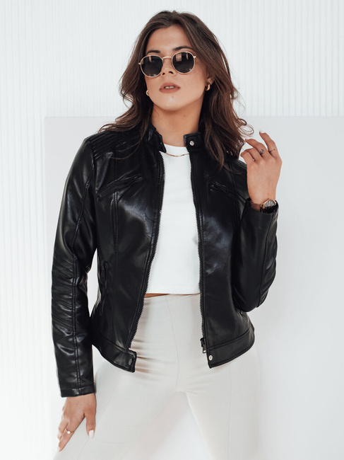 Damen Lederjacke KLIROS schwarz Dstreet TY4159