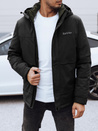 Herren Winterjacke mit Kapuze schwarz Dstreet TX4908