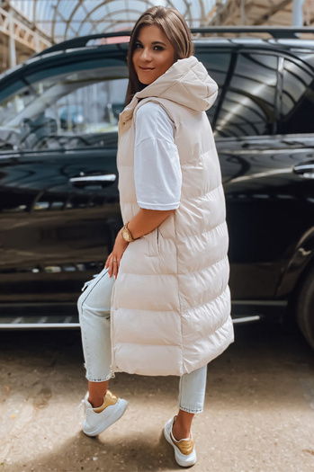 Damen Steppweste ELLA Farbe Beige DSTREET TY3033