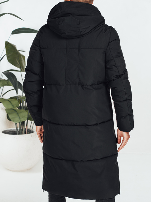 Herren Winterjacke mit Kapuze schwarz TX5068