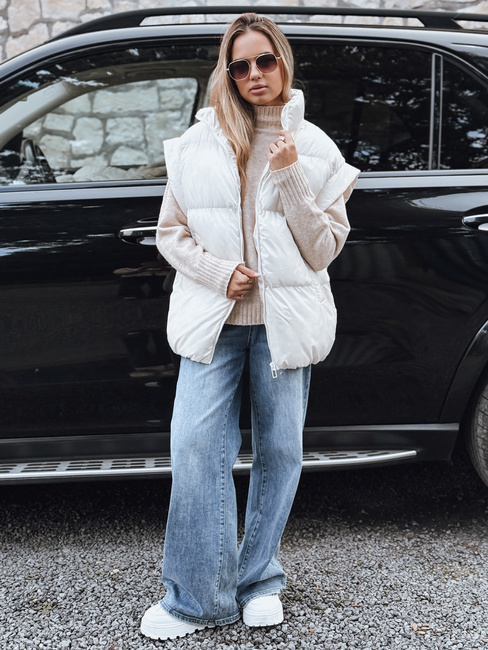 Damen Steppweste NIMIA Ecru Dstreet TY3250