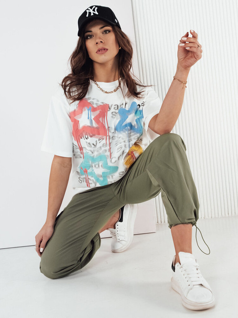 Damen-T-Shirt STRELLO weiß Dstreet RY2402