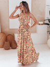 FLORALUSH Maxikleid mit gelben und roten Blumen Dstreet EY2632
