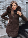 Damen Steppjacke mit Fell braun Dstreet TY5222