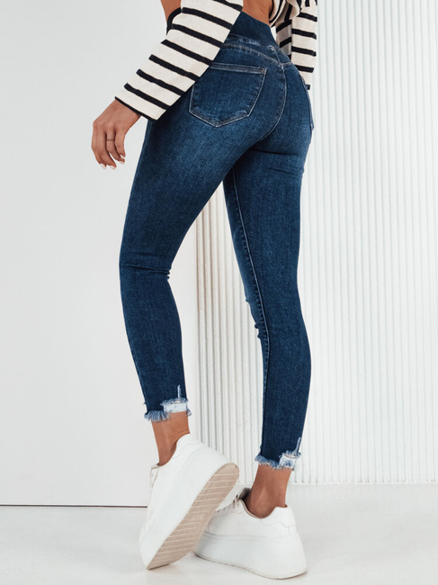 Damen Jeans mit hoher Taille LERATE Farbe Blau DSTREET UY1921