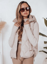 Damen Steppweste mit Kapuze MISSVEST beige Dstreet TY5020
