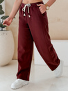 Damen Jogginghose mit weitem Bein DRESMOOD PREMIUM kastanienbraun Dstreet UY2688