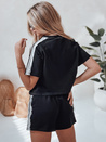 Damen Trainingsanzug Set LOVE SPORT schwarz Dstreet AY1135