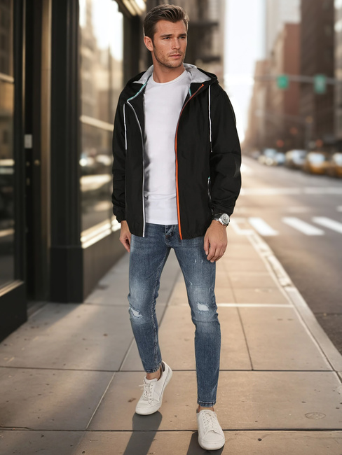 Herren Übergangsjacke schwarz Dstreet TX4700