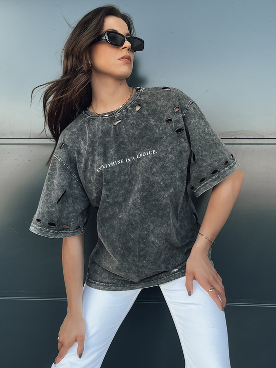 Damen KHUMBOS T-Shirt graphit Dstreet RY2631